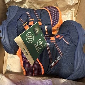 Kamik Stance Navy Flame Waterproof Snow Boot